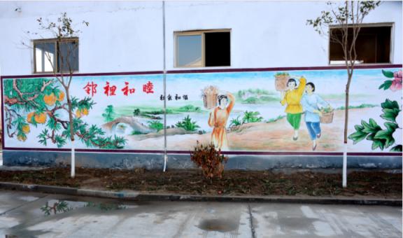 来安乡镇文化墙 乡风文明焕发新活力